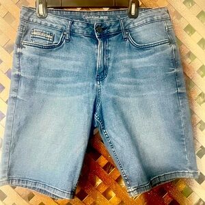 Calvin Klein Women’s Blue Denim Shorts “City Shorts” size 12